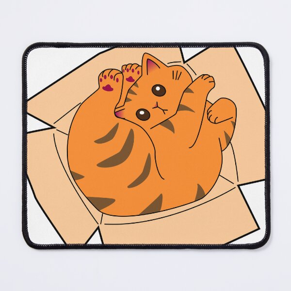 Item preview, ginger cat in a cardboard box designed and sold by Artgaus1.