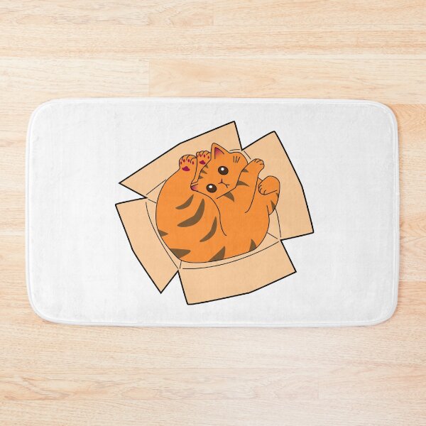 Item preview, ginger cat in a cardboard box designed and sold by Artgaus1.