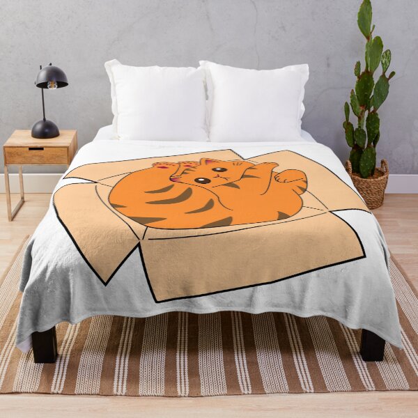 Item preview, ginger cat in a cardboard box designed and sold by Artgaus1.