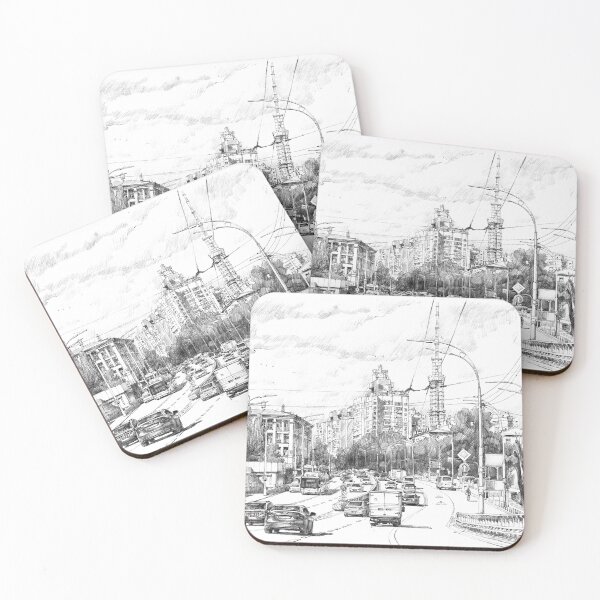 Item preview, Great drawing of cityscape designed and sold by andrii kutsachenko.