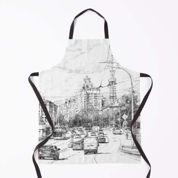 Item preview, Great drawing of cityscape designed and sold by andrii kutsachenko.