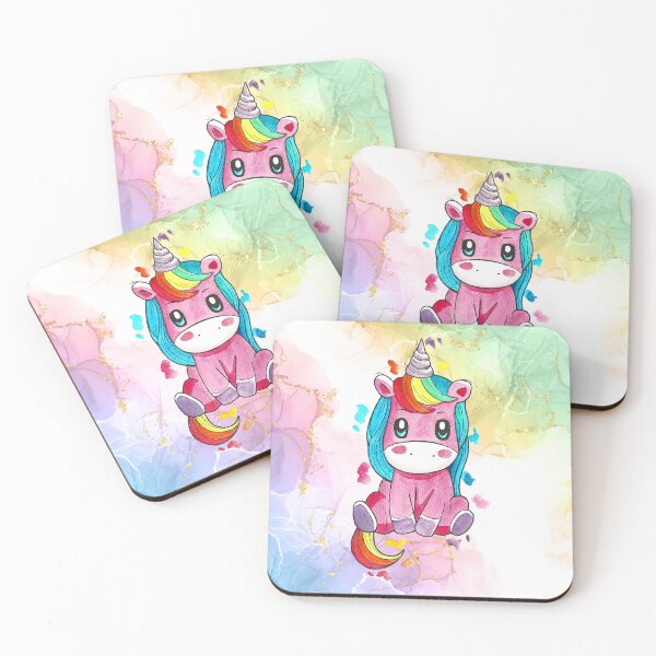Item preview, "Marshmallow" Watercolor Unicorn designed and sold by miazephyr.