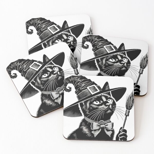 Item preview, arty black cat witch designed and sold by MGphotoart.