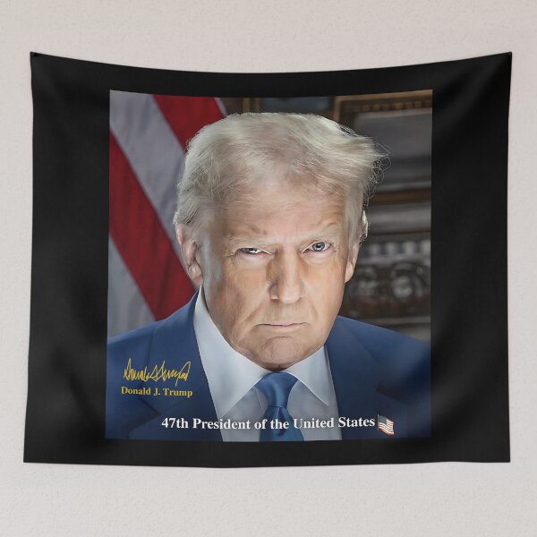 Item preview, Official portrait of the 47th President of the United States, Donald Trump designed and sold by ValentinaHramov.