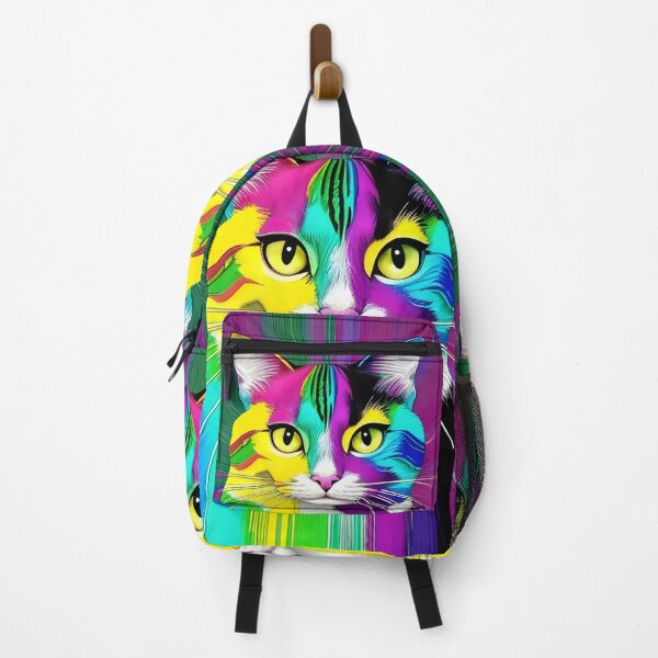 Item preview, Rainbow Cat Portrait | Cat Art | Cat Portrait designed and sold by UnhingedBird.