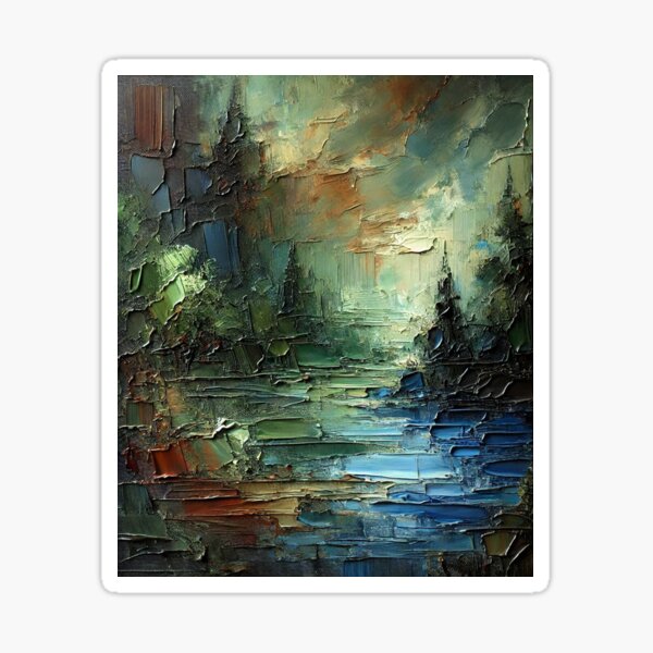 Home Decor Oil On Canvas Sticker