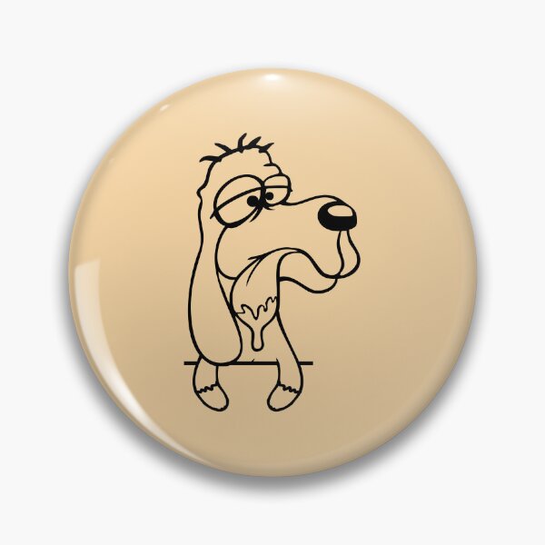 Item preview, Dog Standing Stupid Guy Funny Dumb Crazy Comic Cartoon designed and sold by shirt-o-mat.
