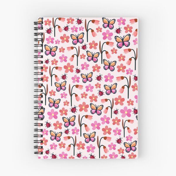 Item preview, Pink Butterfly Ladybug Pattern designed and sold by WildGuess5.