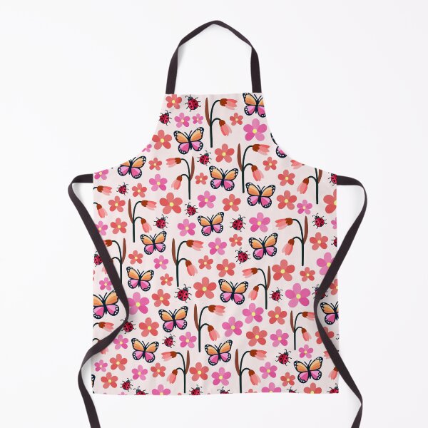 Item preview, Pink Butterfly Ladybug Pattern designed and sold by WildGuess5.