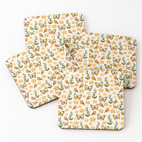 Item preview, Orange Butterfly Robin Pattern designed and sold by WildGuess5.