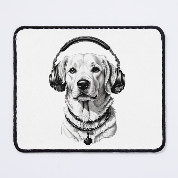 Artikelvorschau, Hund mit Headset entworfen und verkauft von Bunmigraphics .