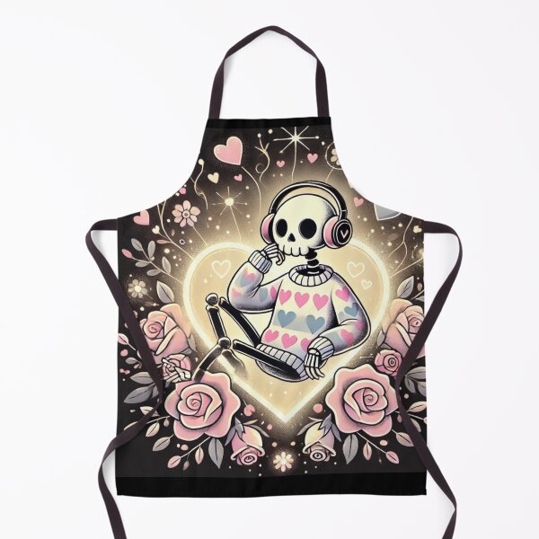 Item preview, Valentine's Day Skeleton - Pastel Neon Heart and Love Rose designed and sold by ATOTI.