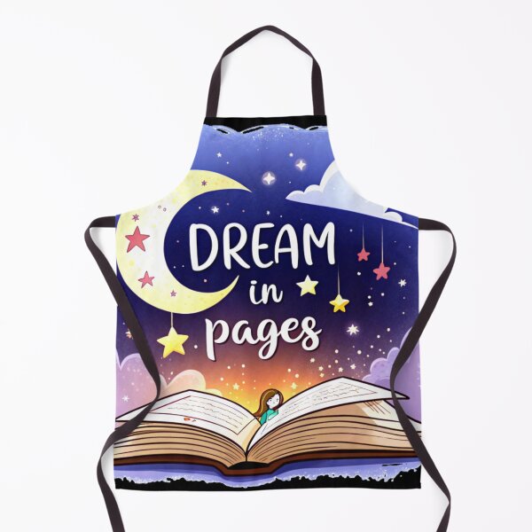 Item preview, Dream in Pages, Stars and moon illustration with an open book, Book Lover, Bibliophile, Bookworm, Book Addict, Reading Time designed and sold by PixelStoneDesign .