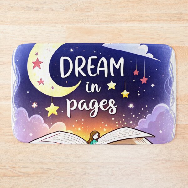Item preview, Dream in Pages, Stars and moon illustration with an open book, Book Lover, Bibliophile, Bookworm, Book Addict, Reading Time designed and sold by PixelStoneDesign .