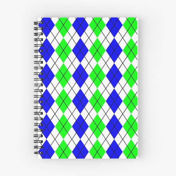 Item preview, Blue Green White Argyle Pattern Design designed and sold by PatternTitan.