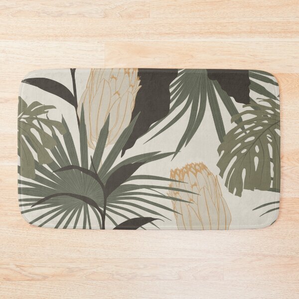 Item preview, Fashionable template with line and silhouette palm leaves, protea flower. designed and sold by MatyKotiv.