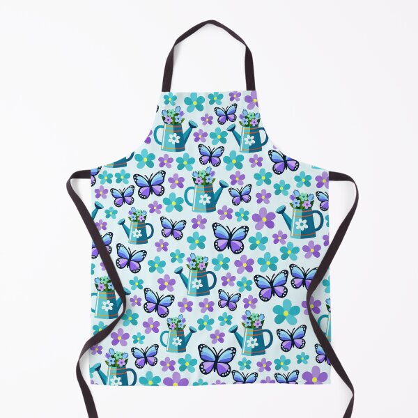 Item preview, Blue Butterfly Watering Can Pattern designed and sold by WildGuess5.