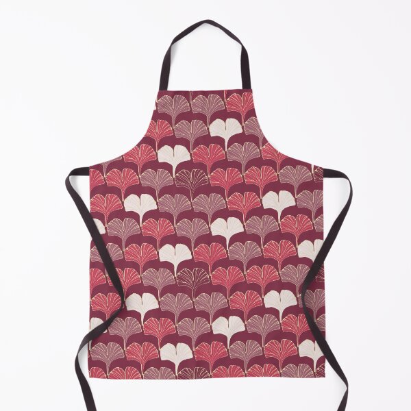 Item preview, Ginkgo - black cherry red designed and sold by LisaLeQuelenec.