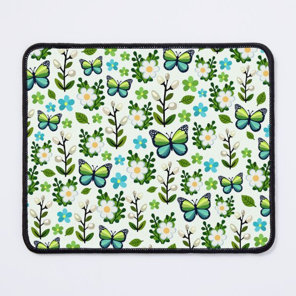Item preview, Green Butterfly Flower Pattern designed and sold by WildGuess5.