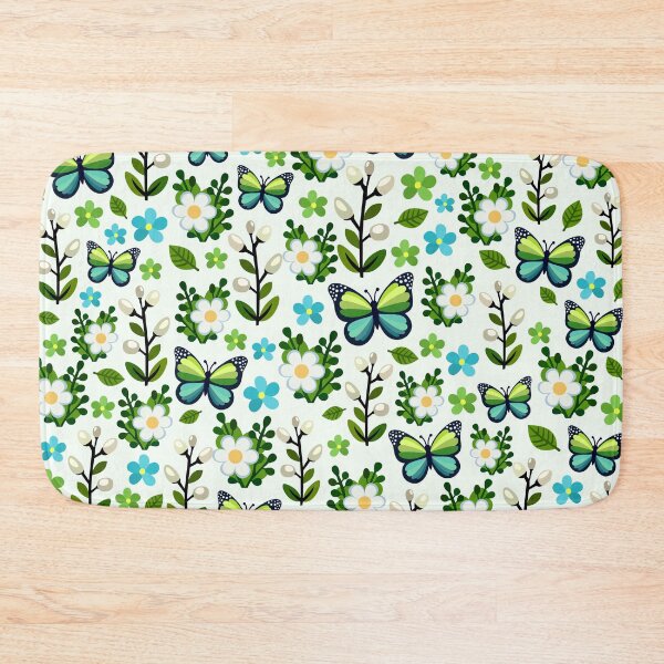 Item preview, Green Butterfly Flower Pattern designed and sold by WildGuess5.