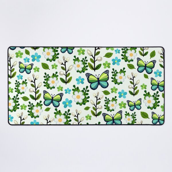 Item preview, Green Butterfly Flower Pattern designed and sold by WildGuess5.