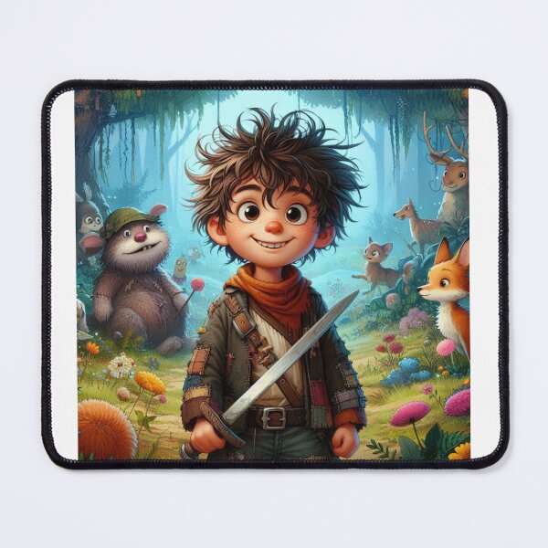 Item preview, Cute Boy Whit Animals In Forest  designed and sold by KolinBoy.