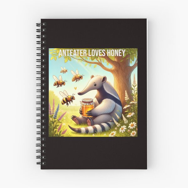 Item preview, Anteater and bee - Anteater loves heney designed and sold by DamioPolArt.