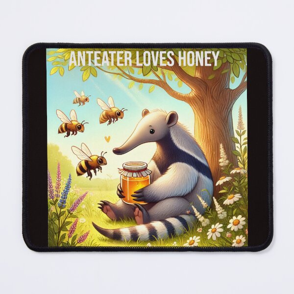 Item preview, Anteater and bee - Anteater loves heney designed and sold by DamioPolArt.