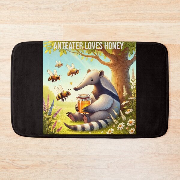 Item preview, Anteater and bee - Anteater loves heney designed and sold by DamioPolArt.