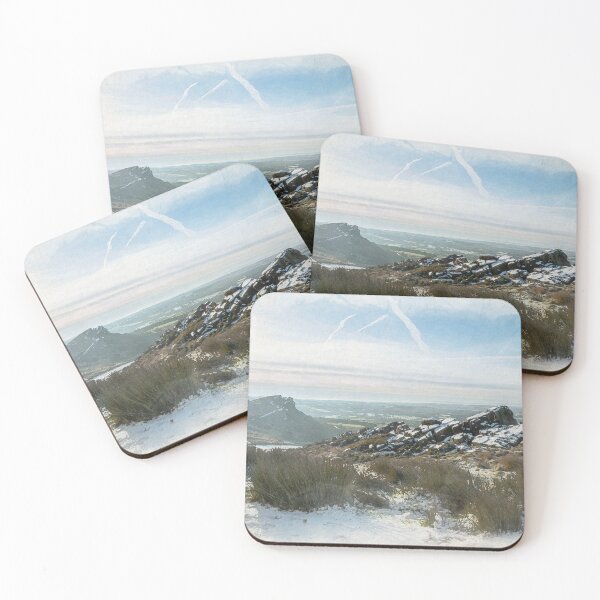 Item preview, Peak District winter landscape of Hen Cloud designed and sold by RobThorley.