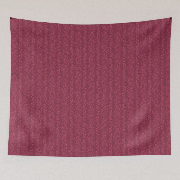 Item preview, Tumbling Ginkgo in Black Cherry Red designed and sold by LisaLeQuelenec.