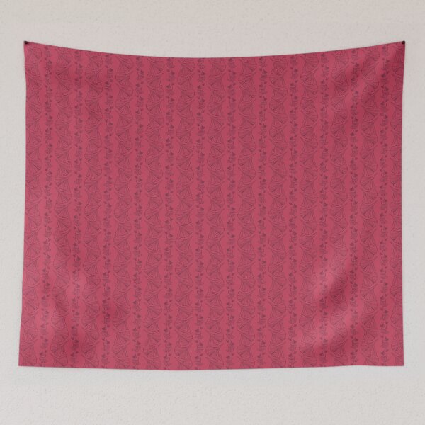 Item preview, Tumbling Ginkgo in Cranberry Red designed and sold by LisaLeQuelenec.
