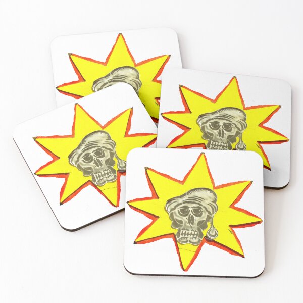 Item preview, A skull with a pointed cap and sunglasses in a star designed and sold by ZoffArt-Shop.