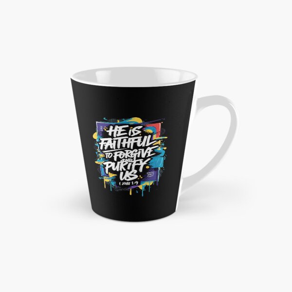 Item preview, Faithful Forgiveness Graffiti – 1 John 1:9 Bible Verse Design designed and sold by JassPrintondmd.