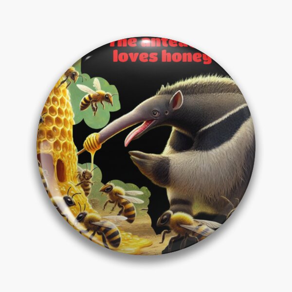 Item preview, Anteater and bee - Anteater loves heney 2 designed and sold by DamioPolArt.