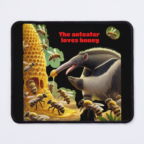 Item preview, Anteater and bee - Anteater loves heney 2 designed and sold by DamioPolArt.