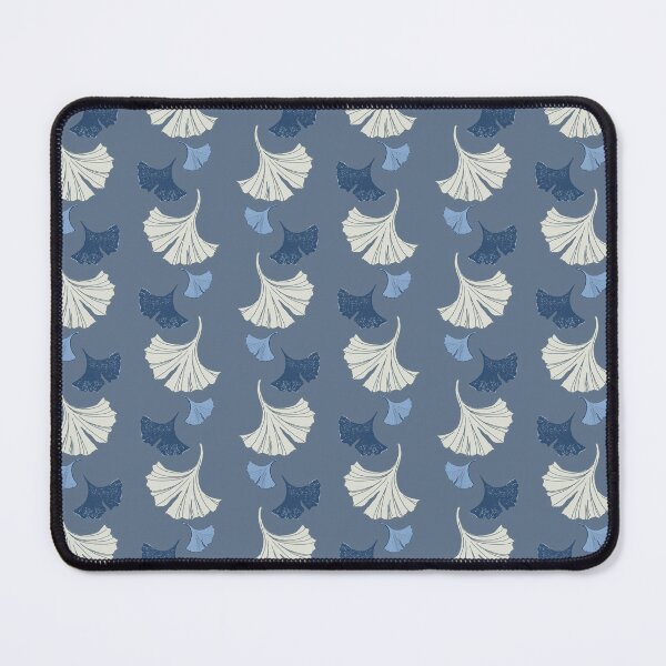 Item preview, Cascading Ginkgo in french navy designed and sold by LisaLeQuelenec.
