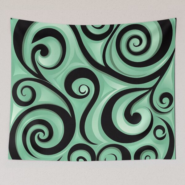 Item preview, New Zealand Paua Māori Pattern Koru Design 332 designed and sold by GrinGalore.