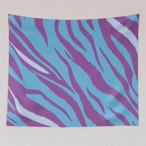 Item preview, Bad Kitty Miami Vice 80's Tiger Pattern Blue designed and sold by LigeiaShoppe.