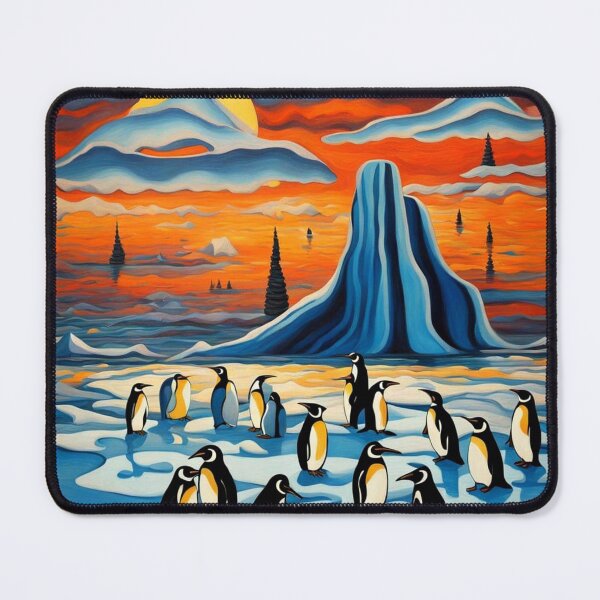 Item preview, Penguins on ice designed and sold by George Hutton Hunter.