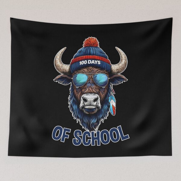 Item preview, 100 Days of School Buffalo Hat designed and sold by JerdbordinShop.