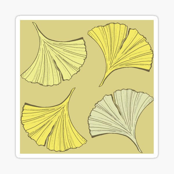 Vista previa del artículo con la obra «Ginkgo cayendo sobre el trigo», diseñado y vendido por LisaLeQuelenec.