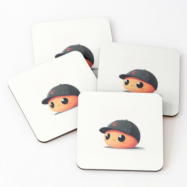 Item preview, Cute Cartoon Orange Character With Baseball Cap designed and sold by GoldenTealArts.