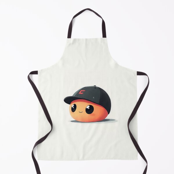 Item preview, Cute Cartoon Orange Character With Baseball Cap designed and sold by GoldenTealArts.