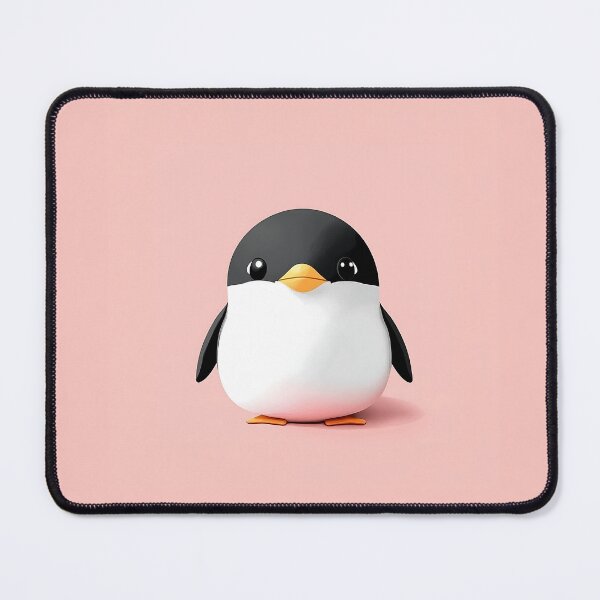 Item preview, Cute 3D Penguin With Minimalist Design designed and sold by GoldenTealArts.