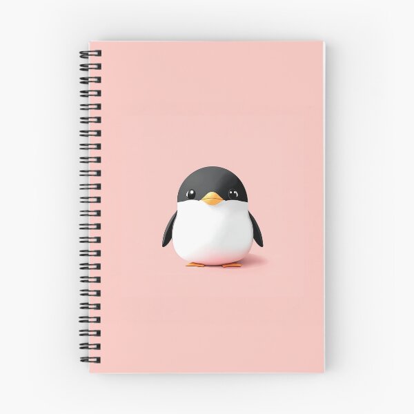 Item preview, Cute 3D Penguin With Minimalist Design designed and sold by GoldenTealArts.