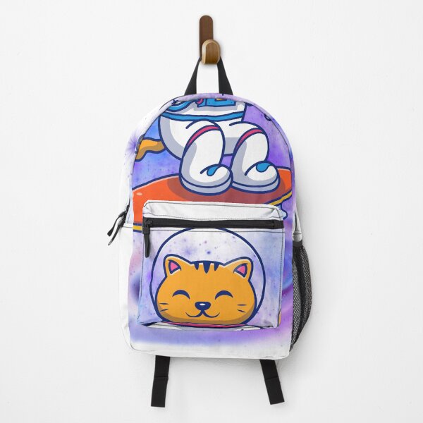 Item preview, surfing space cat designed and sold by Purrs & Snuggles Designs.