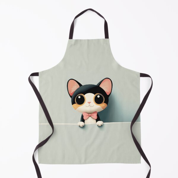 Item preview, Cute Cartoon Cat With Bow Tie Illustration designed and sold by GoldenTealArts.