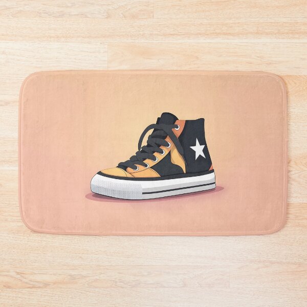 Item preview, High-Top Sneakers Illustration With Retro Design designed and sold by GoldenTealArts.