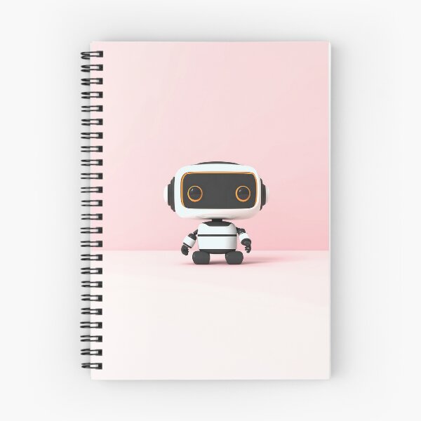 Item preview, Cute Robot Illustration With Minimalist Design designed and sold by GoldenTealArts.